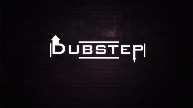 Dark background white dubstep logo free wallpaper for desktop - medium preview image