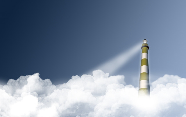 Tower light beam cloud sky free wallpaper for desktop - medium preview image
