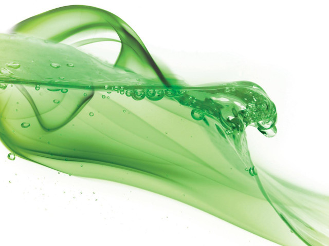 Green liquid swirls white background free wallpaper for desktop - medium preview image