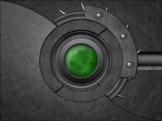 Metal green light center rod free wallpaper for desktop - medium preview image