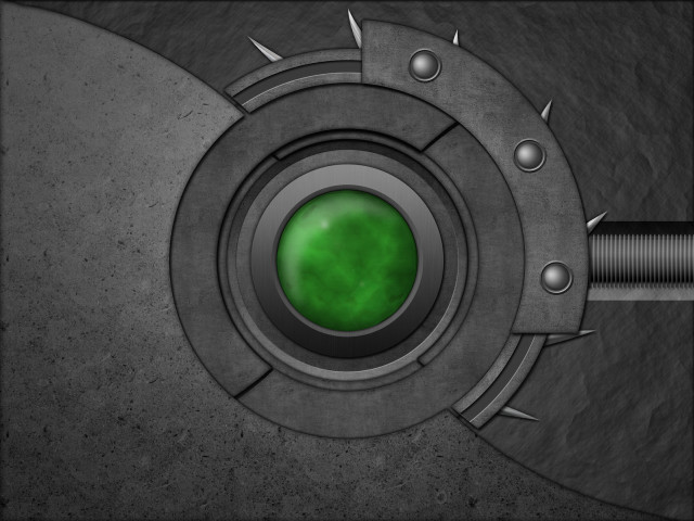 Metal green light rod ambient free wallpaper for desktop - medium preview image