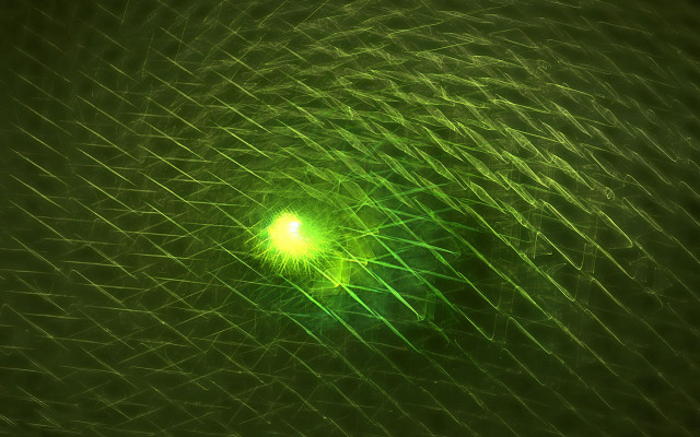 Green light background lines dots free wallpaper for desktop - medium preview image