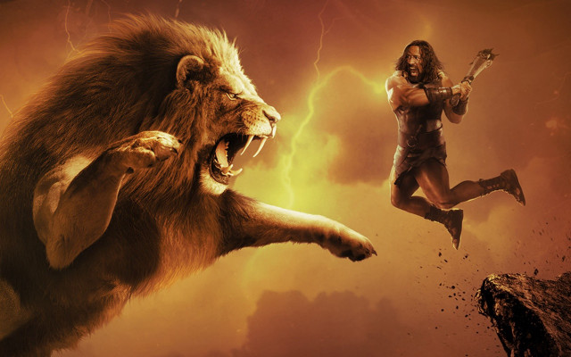 Man lion sword woman fantasy free wallpaper for desktop - medium preview image