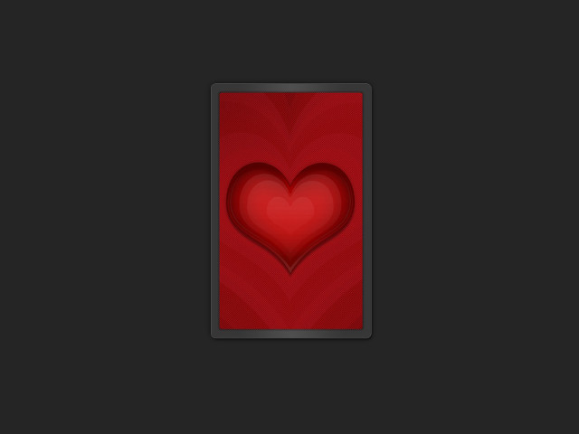 Red heart card black background free wallpaper for desktop - medium preview image
