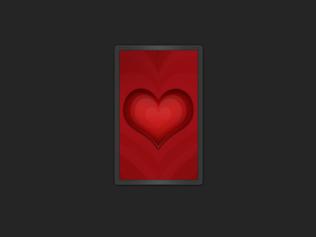 Red heart card black background #2 free wallpaper for desktop - medium preview image