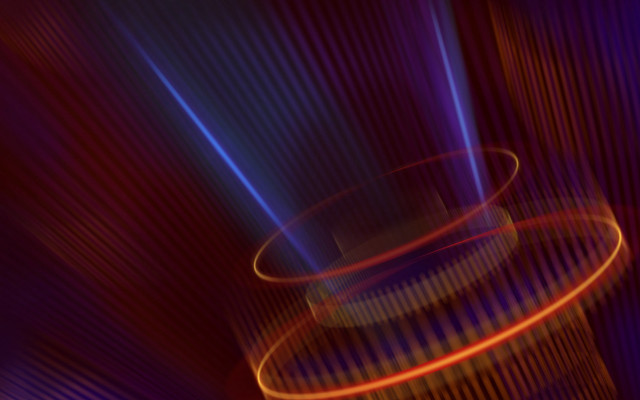 Blurry round object red blue free wallpaper for desktop - medium preview image