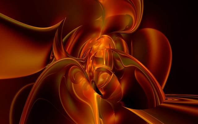 Orange yellow flower black background #2 free wallpaper for desktop - medium preview image