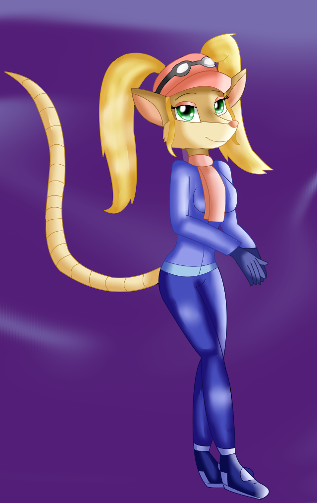 Cartoon character cat outfit ponytail free wallpaper for mobile - medium preview image