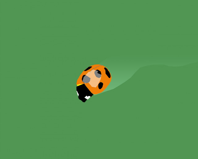 Cartoon character floating green surface free wallpaper for desktop - medium preview image
