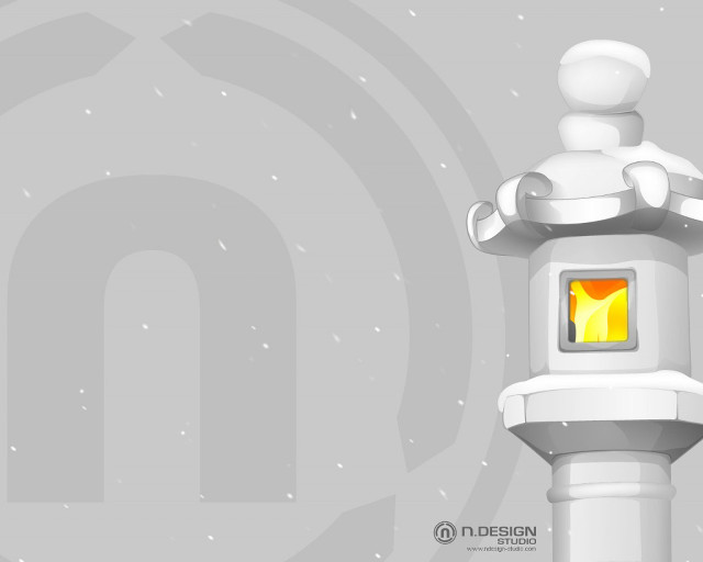 White lightpole yellow light gray #2 free wallpaper for desktop - medium preview image