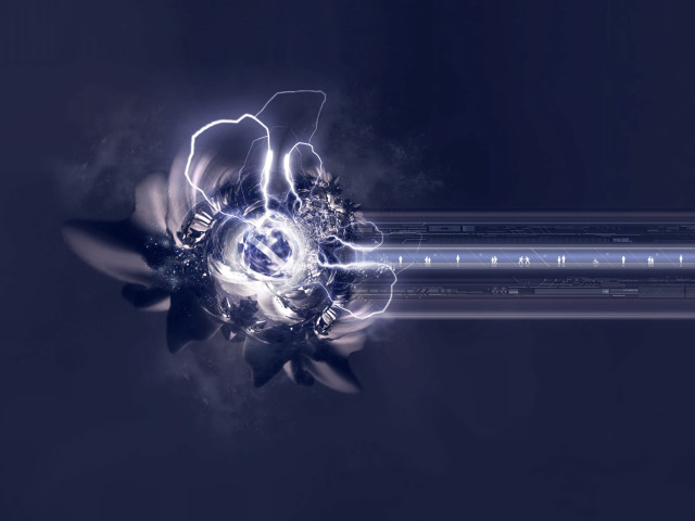 Flower lightning effect petals computer #3 free wallpaper for desktop - medium preview image