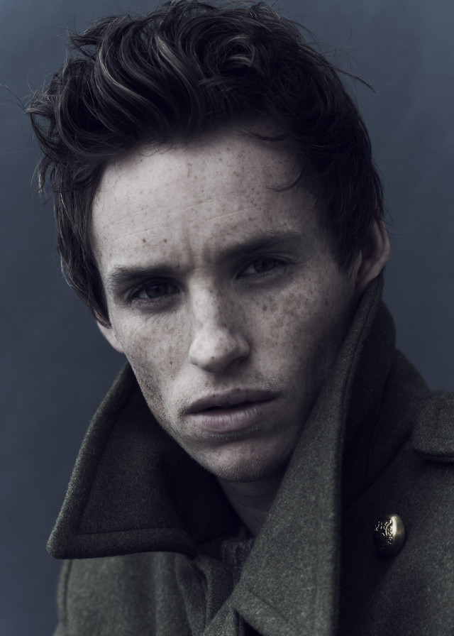 Man freckled hair pea coat free wallpaper for mobile - medium preview image