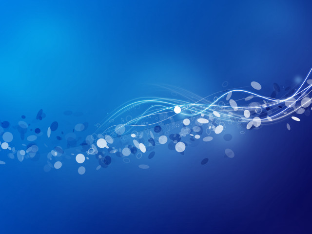 Blue background blurry lights circles free wallpaper for desktop - medium preview image