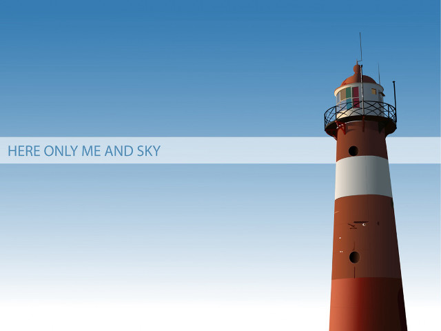 Red white lighthouse sky background #2 free wallpaper for desktop - medium preview image