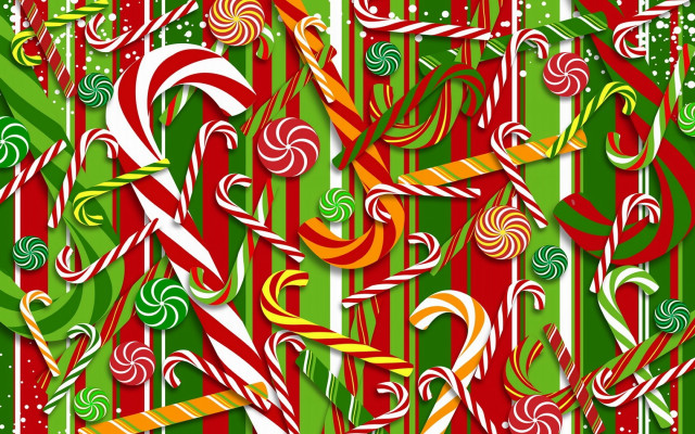 Candy cane pattern christmas gift #2 free wallpaper for desktop - medium preview image