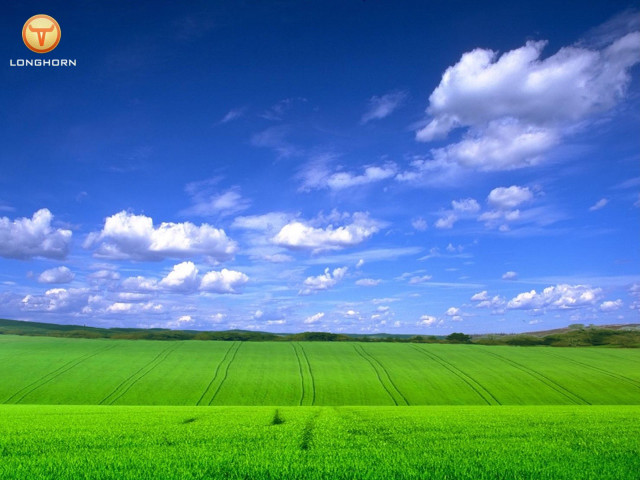 Green field blue sky clouds #60 free wallpaper for desktop - medium preview image