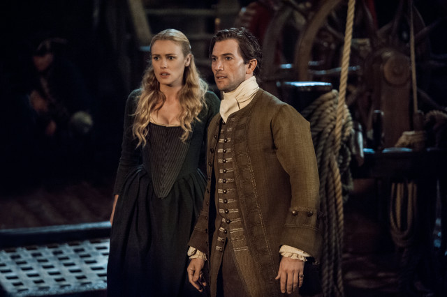 Man woman period clothing ship free wallpaper for desktop - medium preview image