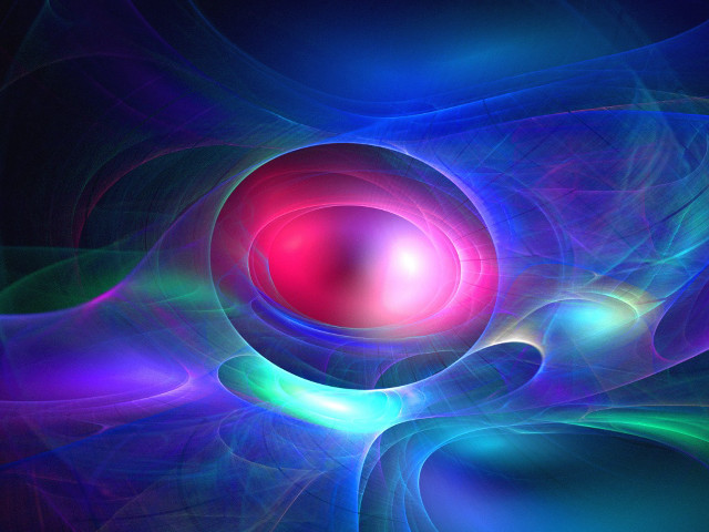 Colorful abstract background red ball free wallpaper for desktop - medium preview image