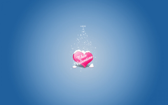 Pink heart message floating bubbles free wallpaper for desktop - medium preview image