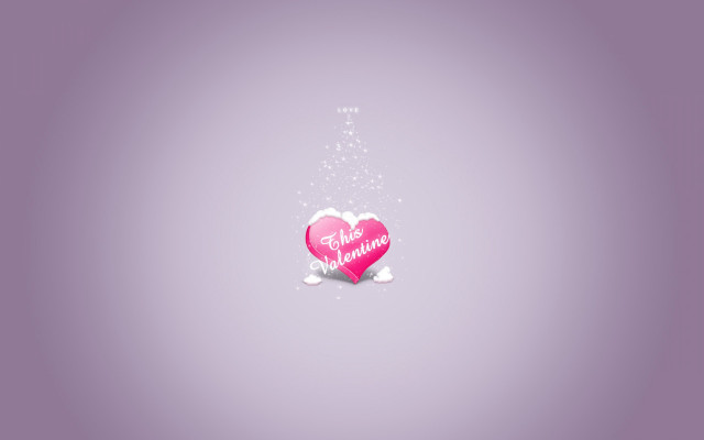 Pink heart message purple background #2 free wallpaper for desktop - medium preview image
