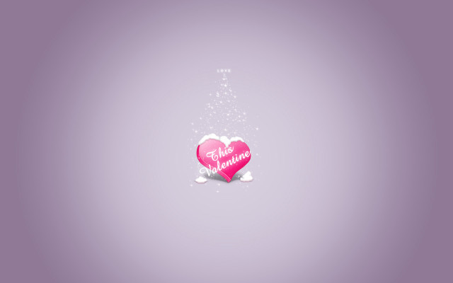Pink heart message purple background #3 free wallpaper for desktop - medium preview image