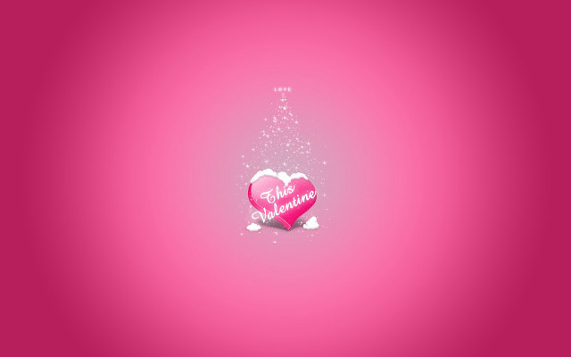 Pink heart message star top free wallpaper for desktop - medium preview image