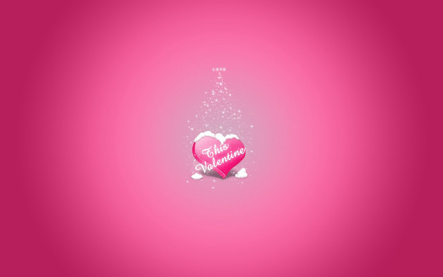 Pink heart message star background free wallpaper for desktop - medium preview image