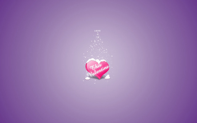 Pink heart message purple background #4 free wallpaper for desktop - medium preview image
