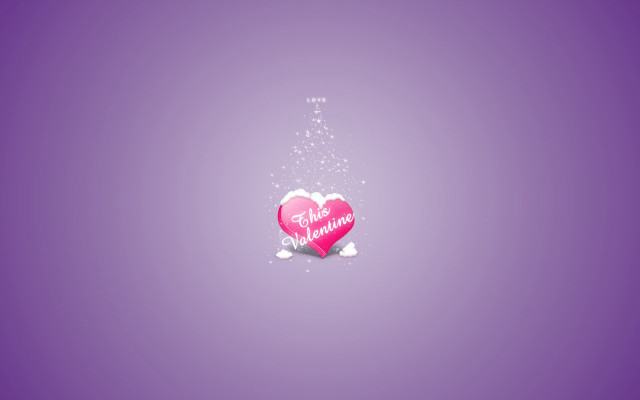 Pink heart message purple background #6 free wallpaper for desktop - medium preview image