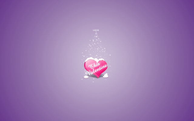 Pink heart message purple background #8 free wallpaper for desktop - medium preview image