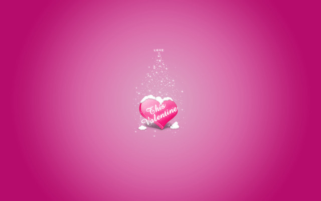 Pink heart message background star #3 free wallpaper for desktop - medium preview image