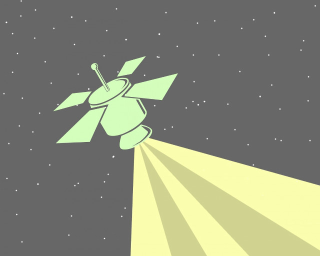 Cartoon space shuttle flying sky #2 free wallpaper for desktop - medium preview image