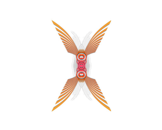 Fish with wings pink body free wallpaper for desktop - medium preview image