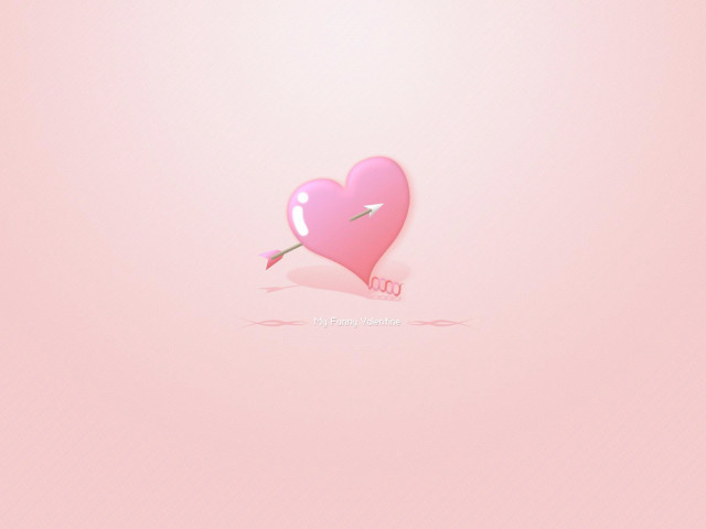 Pink heart arrow background image free wallpaper for desktop - medium preview image