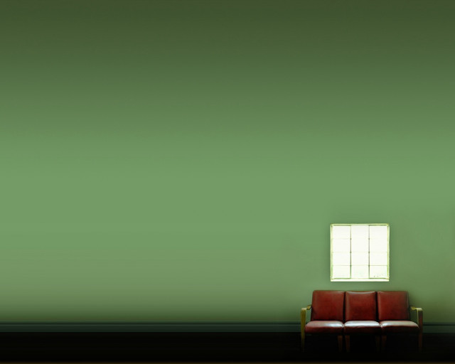 Red chair green wall window #2 free wallpaper for desktop - medium preview image