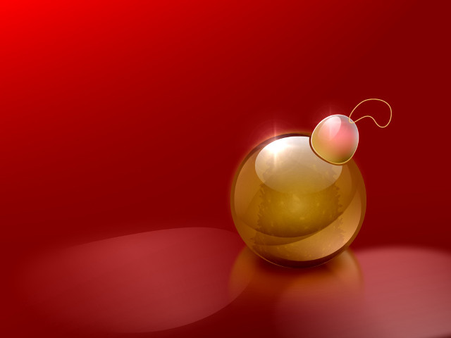 Shiny gold object red background free wallpaper for desktop - medium preview image