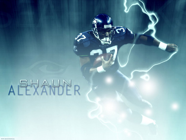 Football player running ball lightning free wallpaper for desktop - medium preview image