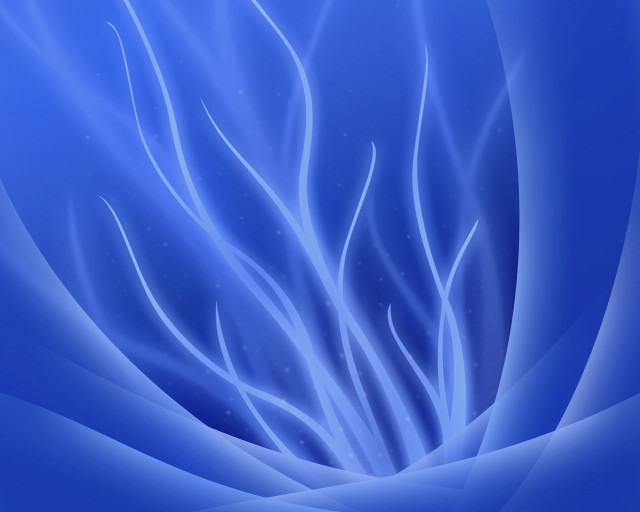 Blue background swirly design white free wallpaper for desktop - medium preview image