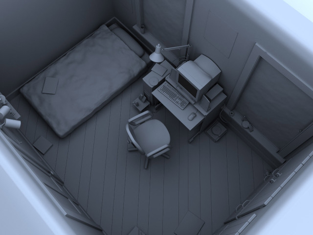 Small room with bed interior #2 free wallpaper for desktop - medium preview image