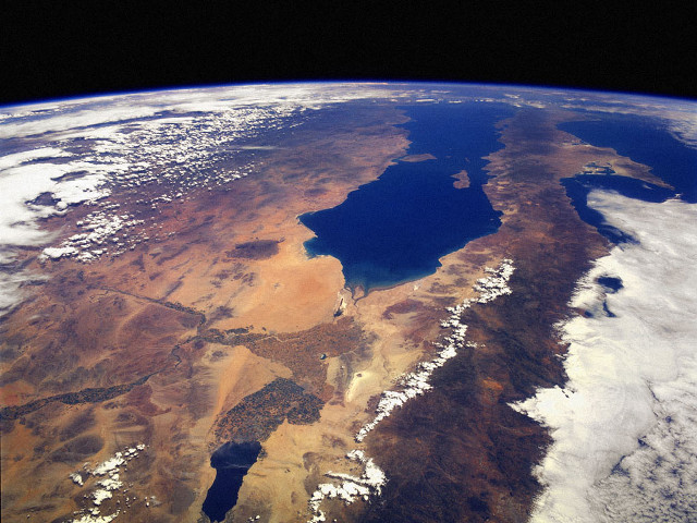 Earth view space ocean land free wallpaper for desktop - medium preview image