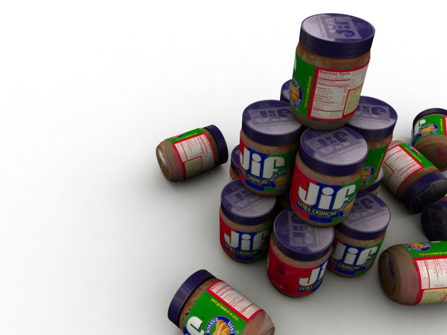 Peanut butter pile white surface #2 free wallpaper for desktop - medium preview image