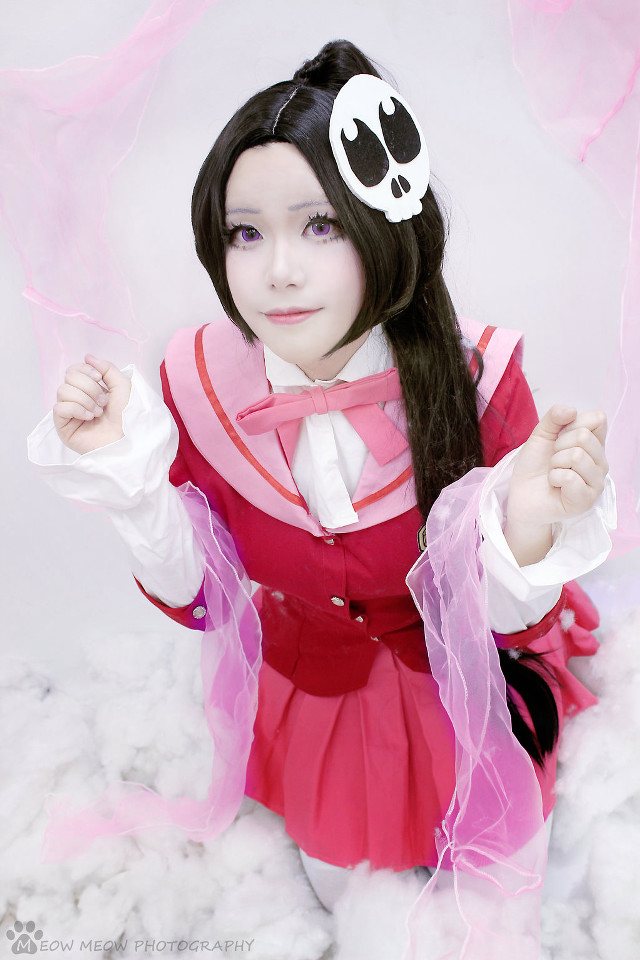 Woman red dress skull pink free wallpaper for mobile - medium preview image