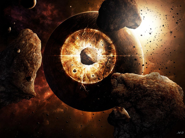 Animals space rocks planets sun free wallpaper for desktop - medium preview image