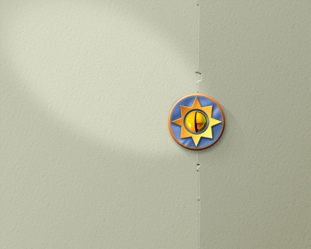 Clock sun star shadow wall free wallpaper for desktop - medium preview image