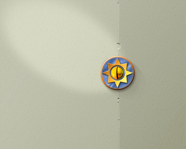 Clock sun star shadow wall #2 free wallpaper for desktop - medium preview image