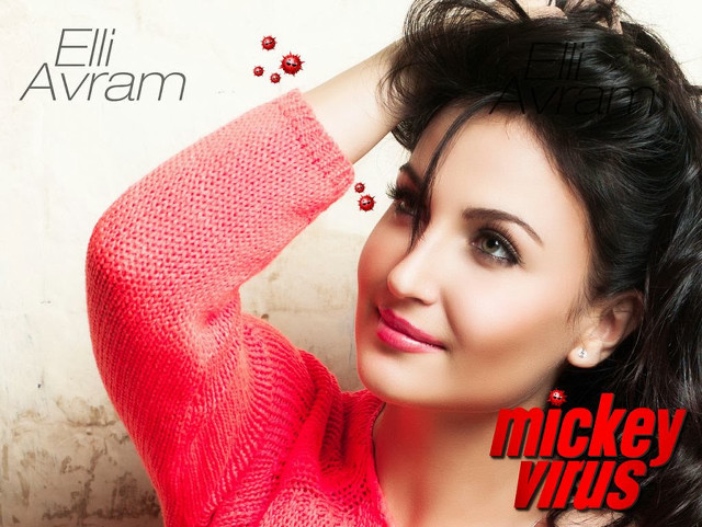 Woman red sweater arm up free wallpaper for desktop - medium preview image