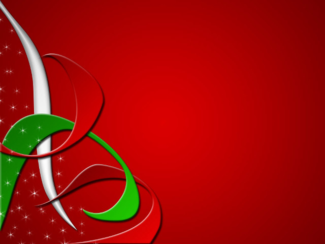 Red green christmas background swirly free wallpaper for desktop - medium preview image