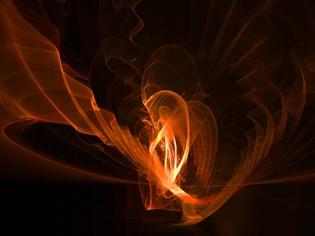 Fire black red yellow swirl #2 free wallpaper for desktop - medium preview image