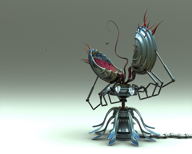 Metal sculpture bugs tripod chain #2 free wallpaper for desktop - medium preview image