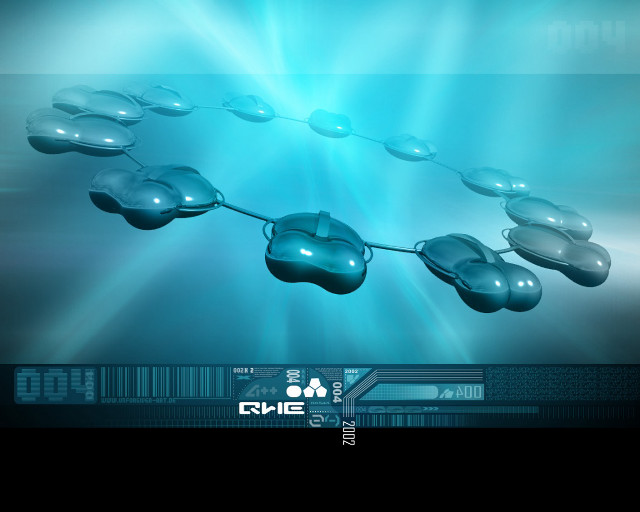 Blue bubbles floating barcode image #2 free wallpaper for desktop - medium preview image
